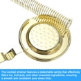 thumbnail image 5 of Cocktail Strainer, 1pack - Stainless Steel Bar Strainer for Drinks, Bar Tool for Bartender (Gold, 210mm), 5 of 6