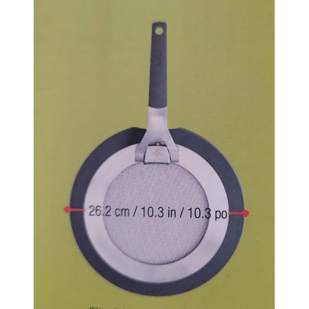 MIU Silicone Stainless Steel Dual-Material Edge Fine Mesh Core Splatter Guards with 2-Piece Set