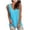 Blue, variant on Women Summer V Neck Sleeveless Vest Shirt Casual Tunic Tops Blouse Berry Top Women 2XL