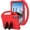 Red, variant on REQO Kids Universal Case for Blackview Tab 8 WiFi 10.1 inch 2023, EVA Foam Stand Handle Cover for Blackview Tab 7 WiFi/OSCAL Pad 60/ DragonTouch Notepad 102/ Teclast P40HD 10.1" Tablets