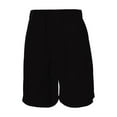 thumbnail image 4 of Clearance Sale! Women's High Waist Wide Leg Bermuda Shorts Casual Knee Length Shorts With Pockets Elastic Waist Summer Wear Stretchy Fit Black L Size, 4 of 5