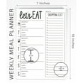 thumbnail image 5 of Inkdotpot Weekly Meal Planner Notepad 7"x10 , "Lets Eat" Magnetic Meal Planning Pad with Tear Off Grocery Shopping List for Fridge- Kitchen & Home - 54 Sheets -DG, 5 of 8
