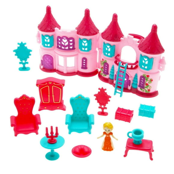 Kid Connection All About Her Princess Castle Doll House Playset 15-Piece Ages 3+, Kid Connection 15-piece Castle Playset Ages 3+