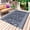 Dark Blue, variant on Navy Blue Floral Outdoor Rug 4x6 Ft - Reversible Patio Rug Outdoor Camping Rugs, Ethnic Tribe Abstract Art Flowers Washable Indoor Outdoor Area Rugs, Non-Slip Outdoor Carpet Runner for Deck/Porch