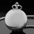 thumbnail image 2 of Minzimin Smooth Pocket Watch,Personalized Pocket Watch,Watches for Men, Pocket Watches for Father‘s Day with Chain, 2 of 7