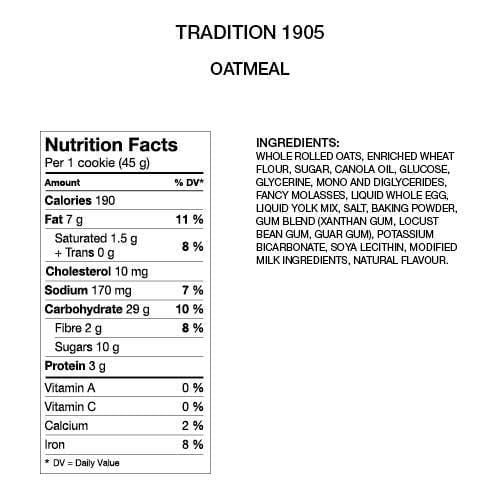 Tradition Oatmeal Cookies