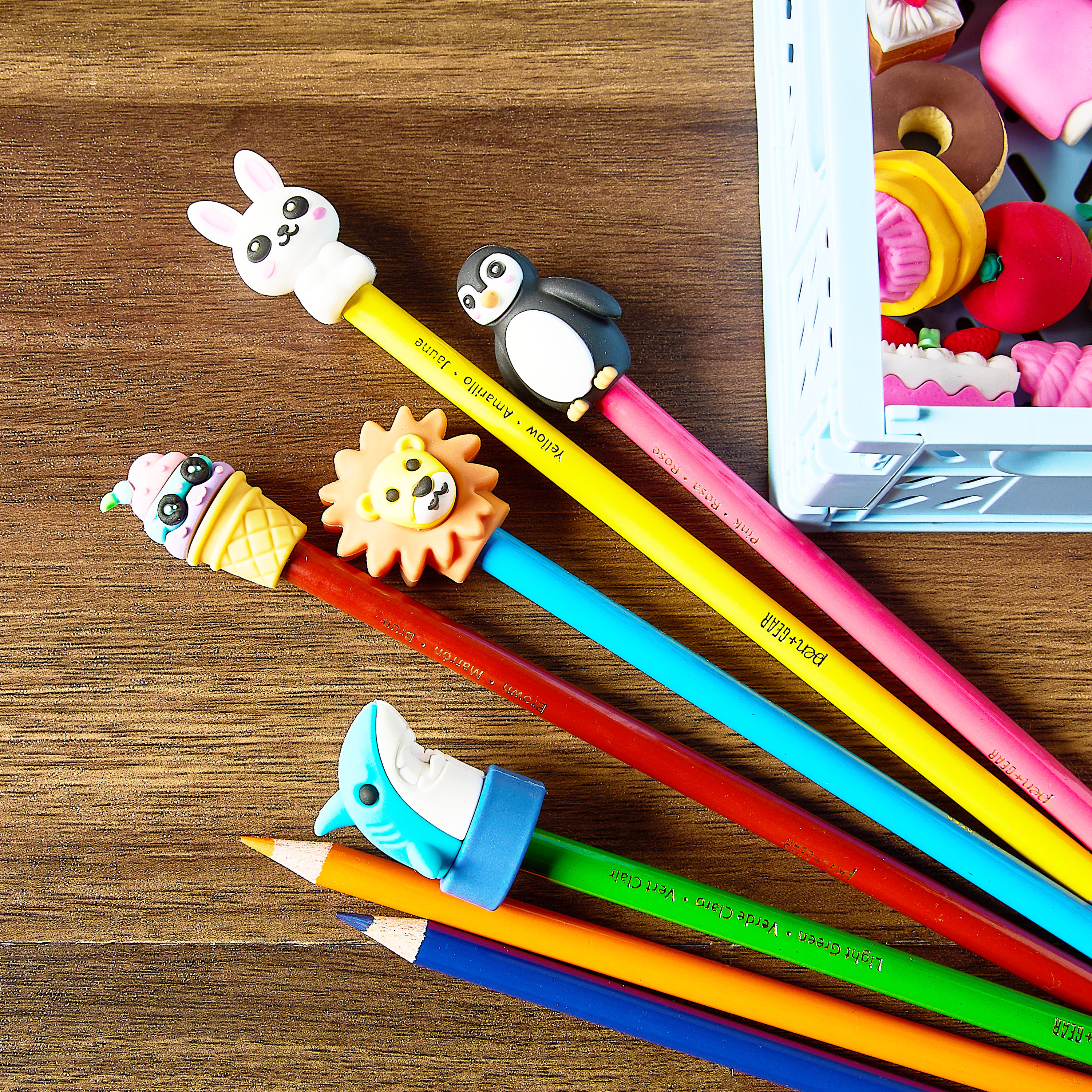 Cubiertas para lápices Pen+Gear, recompensa para maestros, diseños surtidos, 25 piezas 3