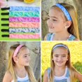 thumbnail image 6 of FROG SAC 6 PCS Tie Dye Headbands for Girls, Elastic No Slip Adjustable Rainbow Hair Bands for Girl Teens, Stretch Head Bands for Women, Cute Non Slip Hair Accessories Party Favors for Kids, 6 of 9