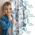 thumbnail image 3 of Blackout Kids Curtains,Pioneer Flower Floral Print Pattern Childrens Insulated Curtains Set Of 2,Bedroom Essentials,Toddler Room Decor 52"x63", 3 of 5