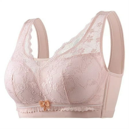 LLYWEY Push up Bralettes for Women on Sale Wire-Free Push up Bras Women Ladies Push-Up Bra Style-1116 Women s Plus Multiway Bra Feature Adult Female Nursing Sports Bras Pinks 44B
