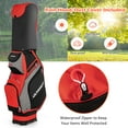 thumbnail image 4 of Costway 10.5'' Golf Stand Bag w/14 Way Dividers Rain Hood 7 Zippered Pockets, 4 of 9