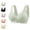 14# Green, variant on Old Womens Seamless Wireless Lace Bra Front Closure T-Shirt Bra Full Coverage Push Up Bralettes Everyday Wear Green 42