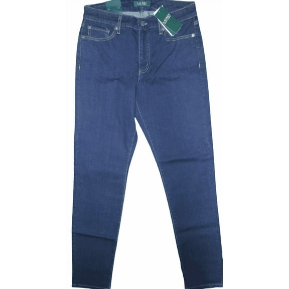 Lauren Ralph Lauren Women's Classic Skinny Curvy Blue Jeans, 12