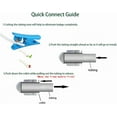 thumbnail image 5 of 1/4" 3/8" O.D. Quick Connect Push In RO Water Tube Straight Tee Elbow Ball Valve Fittings Kit 10. 25 PACK, 5 of 10