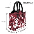 thumbnail image 2 of Lsque Christmas Buffalo Plaid Pattern Leather Rivet Shoulder Bag – Elegant Genuine Leather & Microfiber PU Crossbody with Detachable Adjustable Strap, 2 of 5