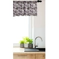 thumbnail image 3 of Ambesonne Floral Window Valance, Retro Poppy Flowers Romantic, 54" X 18", Mauve Taupe Charcoal Grey, 3 of 3