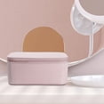 thumbnail image 3 of Neceser de maquillaje simple, organizador Estuche de almacenamiento de gran capacidad, Neceser, Caja Bolsa de cosméticos multifuncional portátil para Rosado Yinane Estuche de maquillaje, 3 of 8