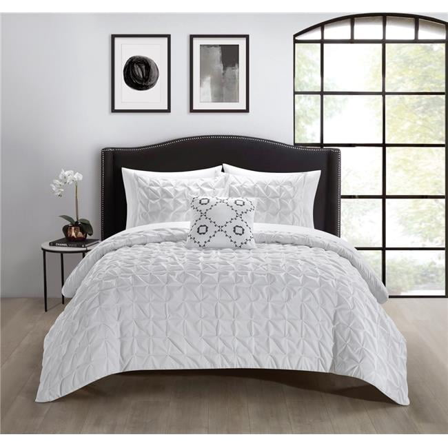 Chic Home BCS20888US Bates Pinch Pleat Box Design Bed in A Bag Bedding