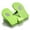 Green, variant on BESTSKY Bike Pedals Pedal Exerciser Sitting Bike Pedal Exerciser,Sky blue