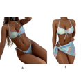 thumbnail image 3 of 2Pcs Sexy Bikini Set Women Swimsuit Push-up Bras Bikini Set Two Piece Swimwear, 3 of 4