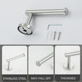 thumbnail image 3 of Amdohai 5PCS Bathroom Hardware Set Towel Bar Toilet Paper Holder 2 Hooks, 3 of 9