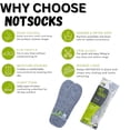 thumbnail image 6 of NotSocks Thin Shoe Insoles for Men & Women – Bamboo Charcoal Odor Control (2-Pack, Adult Grey), 6 of 8