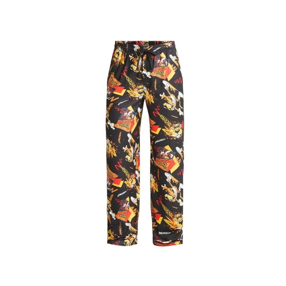 Men's Cheetos Chester Cheetah Black Pajama Sleep Pants - Small