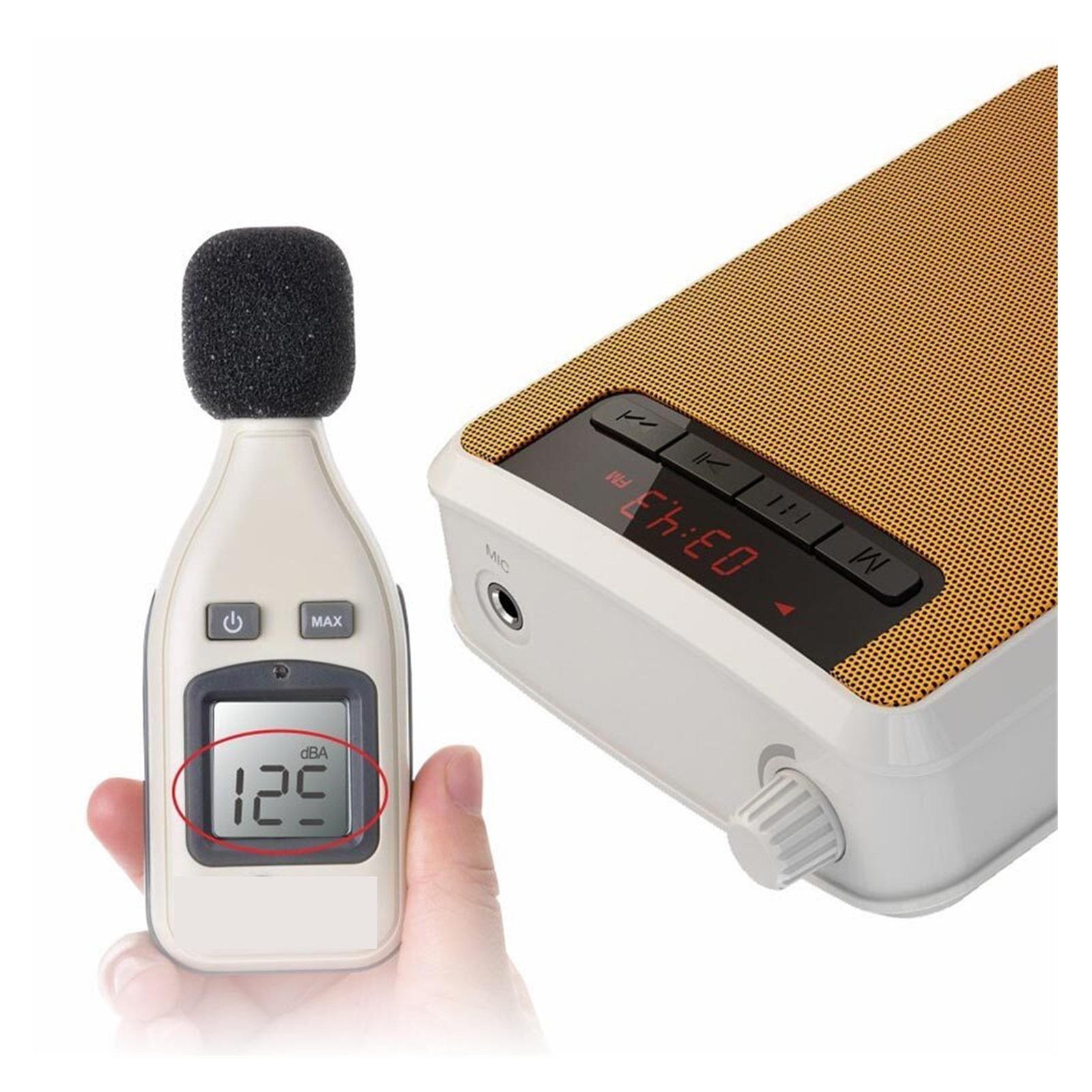 Portable Megaphone Voice Amplifier Band Waist Radio Clip Support FM TF MP3 Speaker Power Bank Tour Guides, Teachers ,Easy to Operate