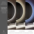 thumbnail image 4 of Espejo Luz Led De Pared Tocador Baño Touch Cambio 3 Luces, 4 of 4