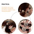 thumbnail image 3 of unbranded 2Ud Ponytail Holder Hair Band Con De Pedrería Para Uso Diario Y Fiesta, 3 of 8