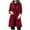 Red, variant on VEKDONE Clearance 2025 Women Elegant Notched Collar Solid Color Mid-Length Double Breasted Slim Fit Wool Blend Trench Pea Coat Overcoat Beige XL