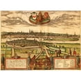 thumbnail image 2 of Hogenberg, Braun 24x19 Black Modern Framed Museum Art Print Titled - Maastricht Netherlands Holland, 2 of 4
