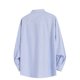 thumbnail image 5 of Blusa y camisa de manga larga con cuello vuelto para hombre, color liso, con botones y cuello vuelto, cárdigan de manga larga, blusa de poliéster para hombre, 5 of 5