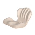 thumbnail image 4 of Cojín de asiento de espuma viscoelástica con respaldo en forma de L para silla de oficina o de viaje Beige, 4 of 9