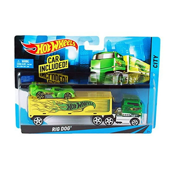Hot Wheels City Rig Dog Toy Car Set