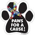 thumbnail image 2 of Bark For A Cure - Breast Cancer Paw Support Ribbon Car Truck & Mailbox Magnet, 2 of 2