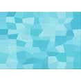 thumbnail image 1 of Ahgly Company Indoor Rectangle Patterned Bright Turquoise Blue Area Rugs, 5' x 8', 1 of 6