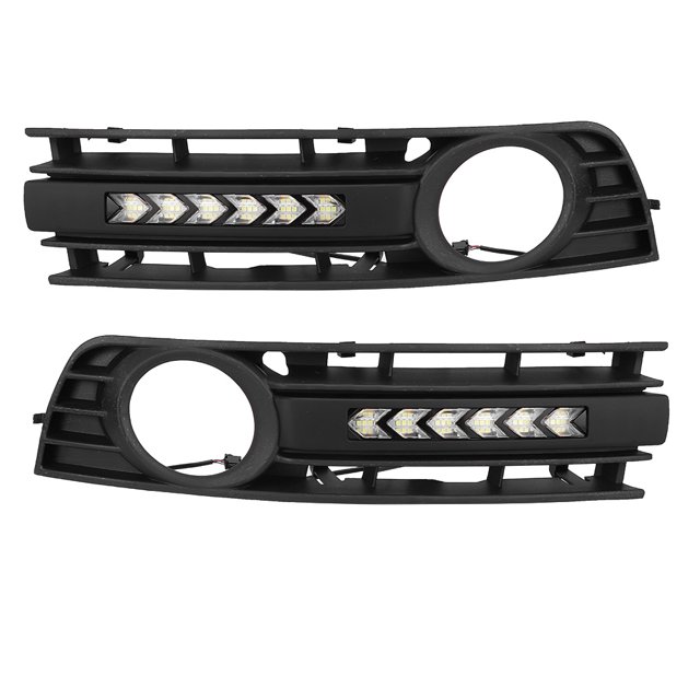 Car Running Lamp,2 pcs Grilles Fog Car Grilles Fog Light Grilles Fog Lamp Extended Durability