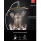 thumbnail image 2 of RV Cabezal de ducha de lluvia para baño, rotación de 360 ​​grados, 9 pulgadas, brazo de extensión de ducha cromado ABS, ahorro de agua, cabezal de ducha delgado de mano Sailing  Electrónica, 2 of 5