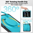 thumbnail image 5 of XYX Case for iPad Pro 13 inch (2025 M5/2024 M4) with Rotating Stand, Shoulder Strap, 2in1 Shockproof Cover, Sky Blue, 5 of 7