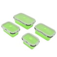 thumbnail image 3 of Récipient à Repas Pliable, Souple Rétractable 4pcs Silicone pour Hommes Femmes pour le Camping Rose, Vert, Rose Rouge, 3 of 8