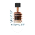 thumbnail image 3 of FSLiving Industrial Style Adjustable Angle H-Type Track Lighting Rose Gold Metal Mini Ceiling Light Track Light Fixture for Gallery Cabinet Office Kitchen Bulb and Track Not Included - 1 Light, 3 of 5
