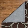 thumbnail image 2 of Trio Open Flowers Chocolate Pumpkin Area Rug 5X7 Contemporary Design, 2 of 4