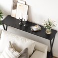 thumbnail image 1 of Kojooin Table Console de Style Industriel Farmhouse, Longue Table Étroite à 2 Niveaux pour Entrée avec Tablette de Rangement, 1 of 8