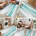 thumbnail image 6 of Teal Grey Ombre Area Rugs 4x6 for Living Room, Abstract Art Oil Painting Modern Non Slip Washable Rug Runner, Low Pile Indoor Floor Carpet Mat Bathroom Rugs for Bedroom, Kids Room, 6 of 9