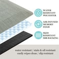 thumbnail image 5 of Martha Stewart Mira Modern Heathered Anti-Fatigue Air-Infused Kitchen Mat, Beige, 19.6"x32", 5 of 5
