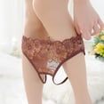 thumbnail image 5 of Panties for Women,Elegant Lace Underwear for Women Comfortable Seamless Briefs and Thongs Apparel,Womens Underwear,Coffee,One Size, 5 of 6