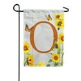 thumbnail image 1 of America Forever Spring Monogram Garden Flag Letter O 12.5 x 18 inches Double Sided Vertical Outdoor, Yard, Lawn, Beautiful Yellow Flowers, Sunflower Garden Flag, 1 of 7