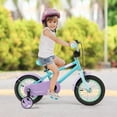 thumbnail image 4 of Costway Vélo pour Enfants 12 Pouces avec Selle et Guidon Ajustables, Roues Stabilisatrices Amovibles, Frein à Main, Bleu, 4 of 10