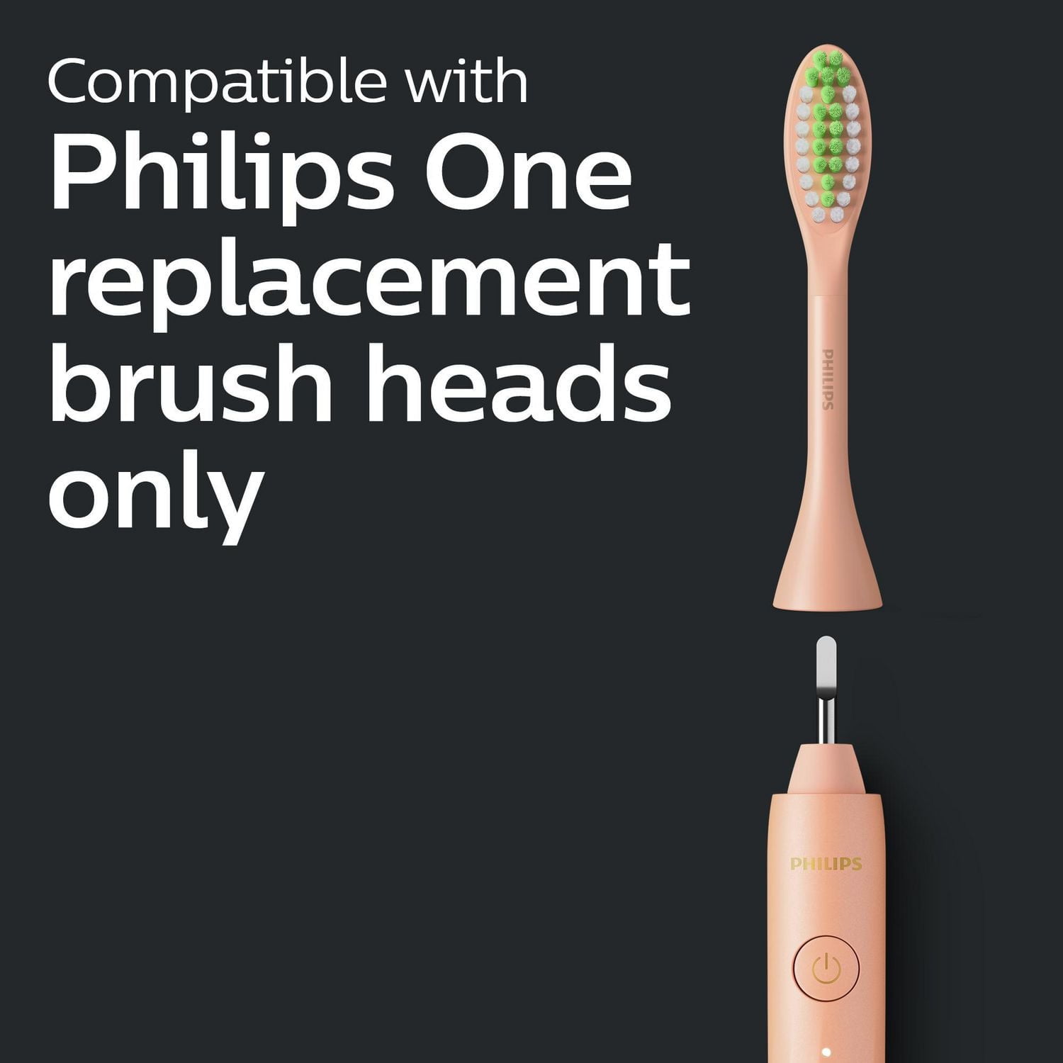 Brosse à dents rechargeable Philips One by Sonicare, Champagne, HY1200/05